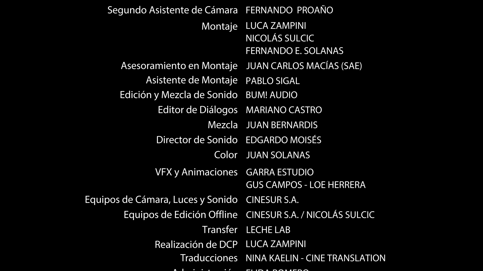 Créditos Tres en la deriva del acto creativo